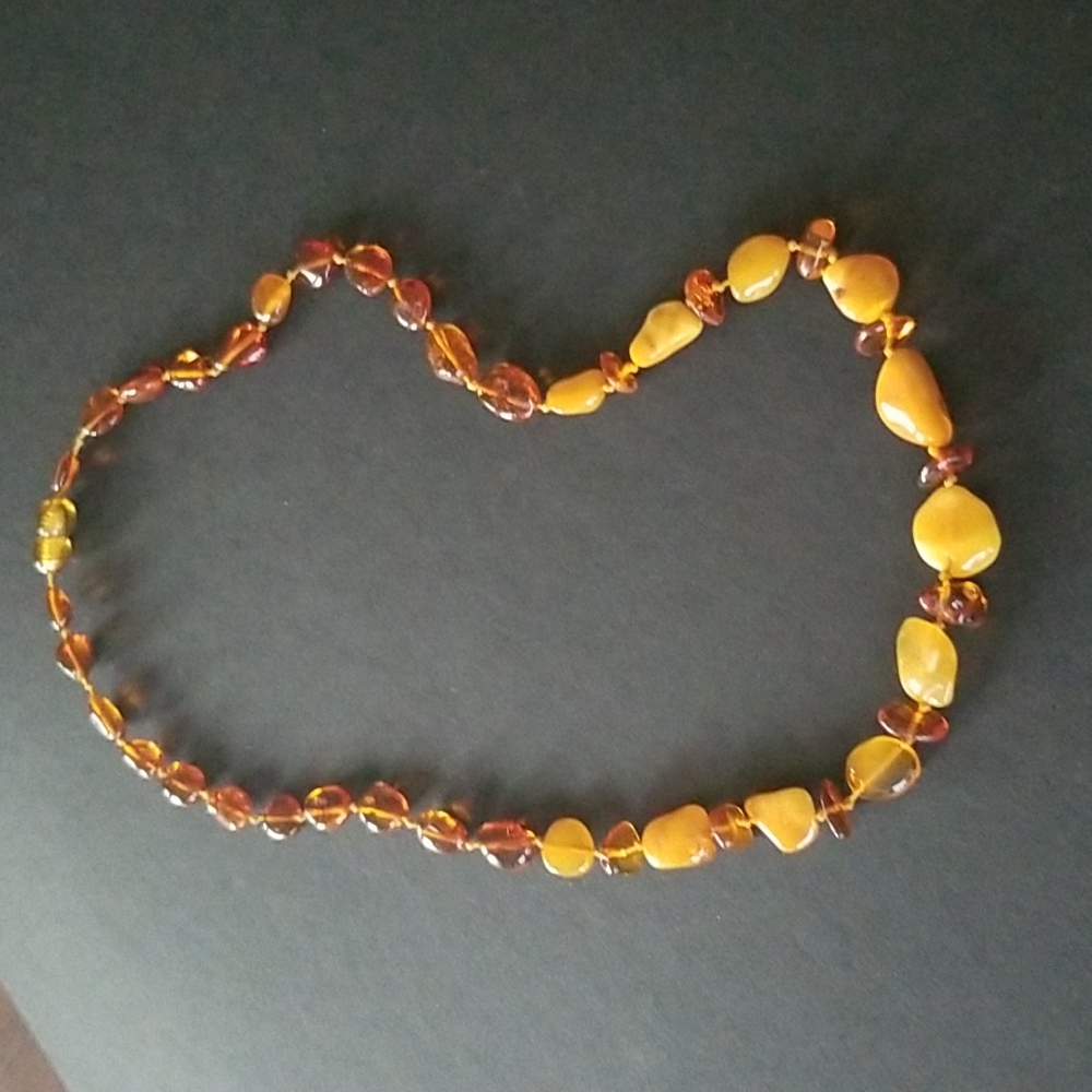 Genuine Dainty Baltic Amber Necklace